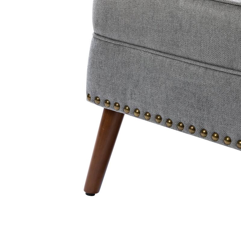 Alpheus Accent Armchair with Nailhead Trim by HULALA HOME