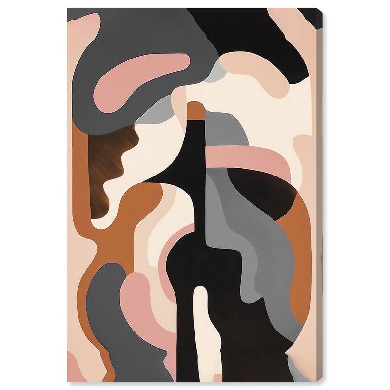 Wynwood Studio Canvas Abstract Mixed eyeshadow palette Gray and Modern & Contemporary Wall Art Canvas Print - 36 x 24