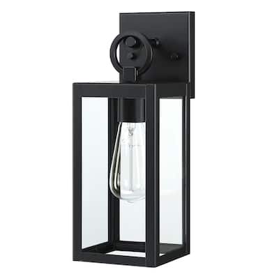 Hukoro 1-Light -in Black Outdoor Wall Light