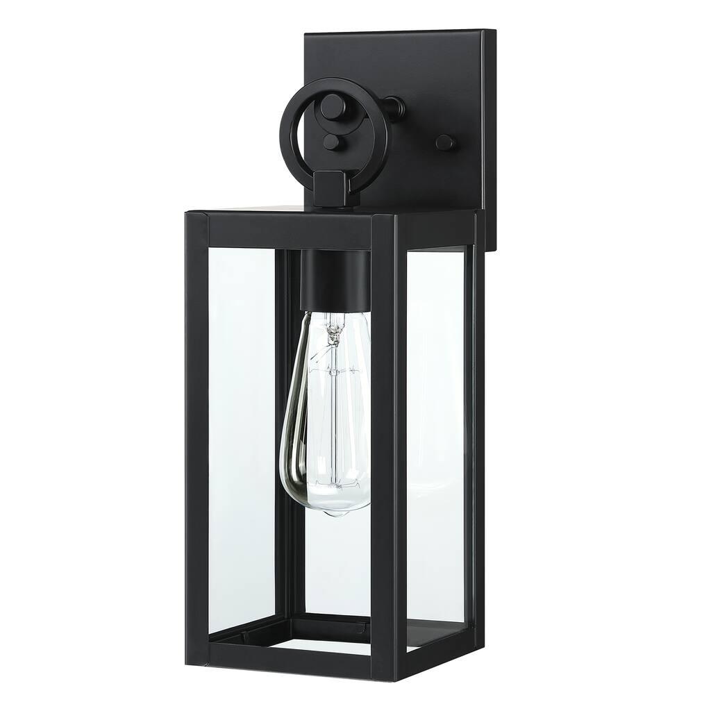 Hukoro 1-Light -in Black Outdoor Wall Light
