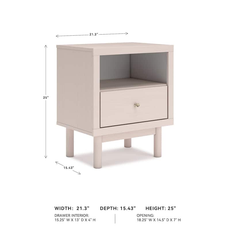 Signature Design by Ashley Wistenpine Pink Nightstand