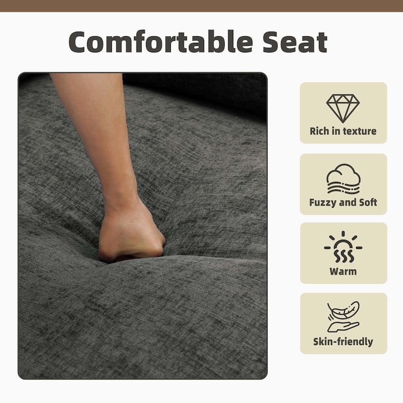 Double Layer Cushion Comfy Cloud Modular Sectional Sofa Set