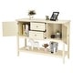 preview thumbnail 44 of 45, Costway Sideboard Buffet Table Wooden Console Table w/ Drawers &