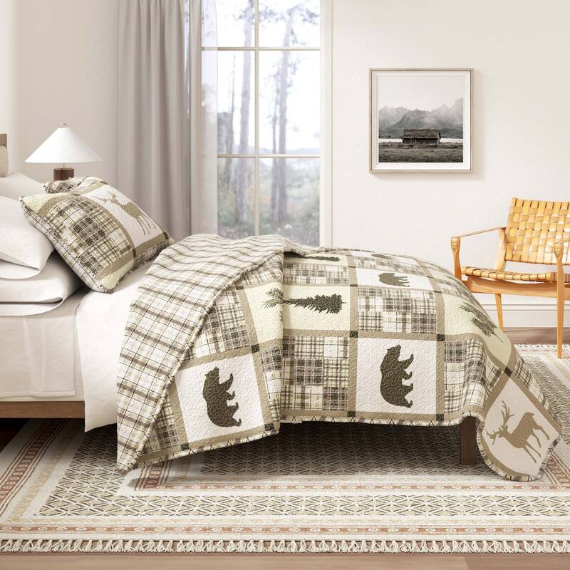 Linery & Co. Rustic Lodge All-Season Quilt Set - Stonehurst - Queen