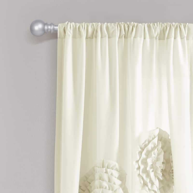 Silver Orchid Ince Flora Curtain Panel