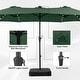 preview thumbnail 29 of 62, 15ft Patio Umbrella Outdoor Market Umbrella with Base and LED Lights