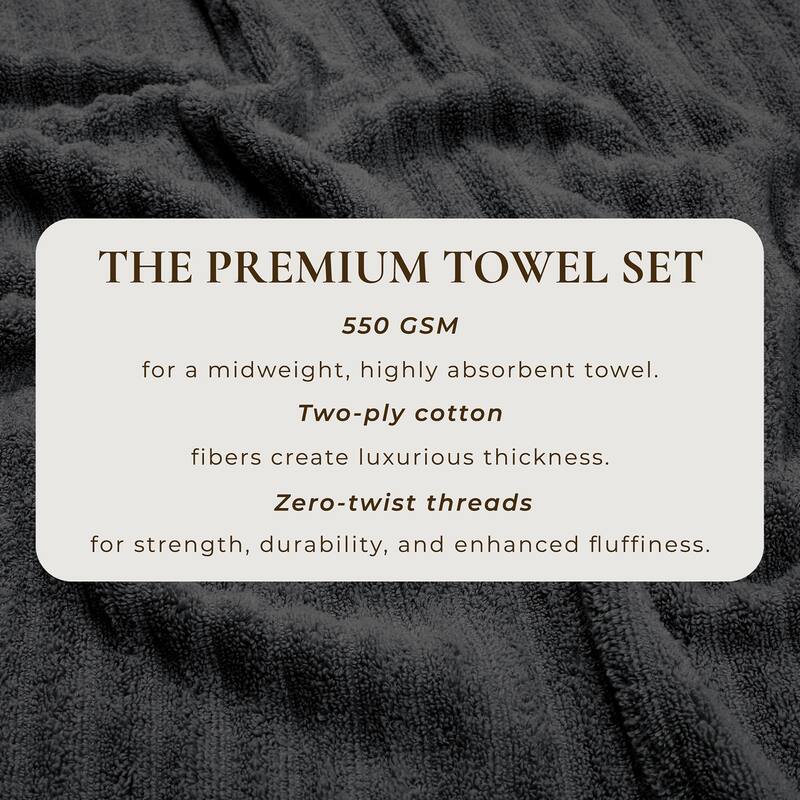 Linery & Co. Combed Cotton Bath Towel Set