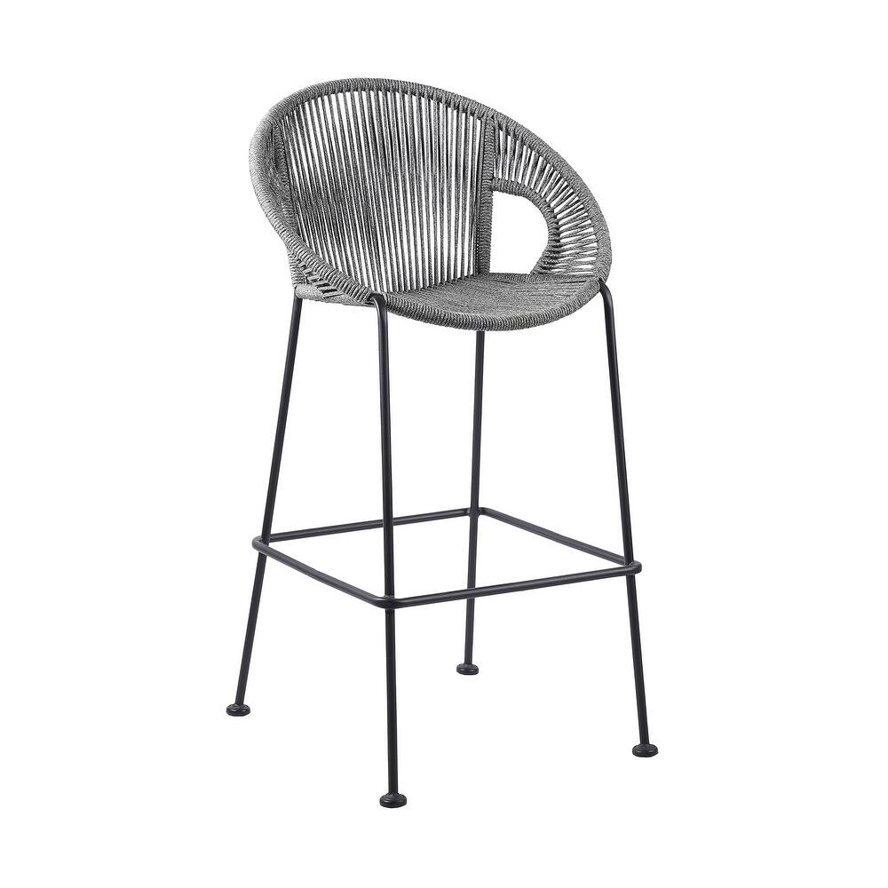 Acapulco Indoor Outdoor Steel and Rope Bar/Counter Stool