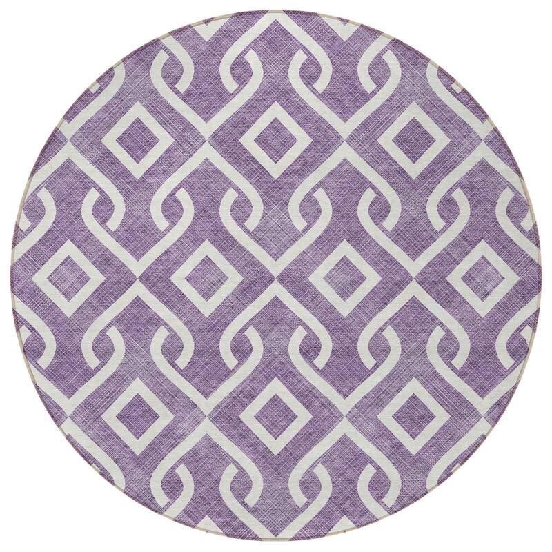 HomeRoots Geometric Transitional Rectangle Outdoor Rug