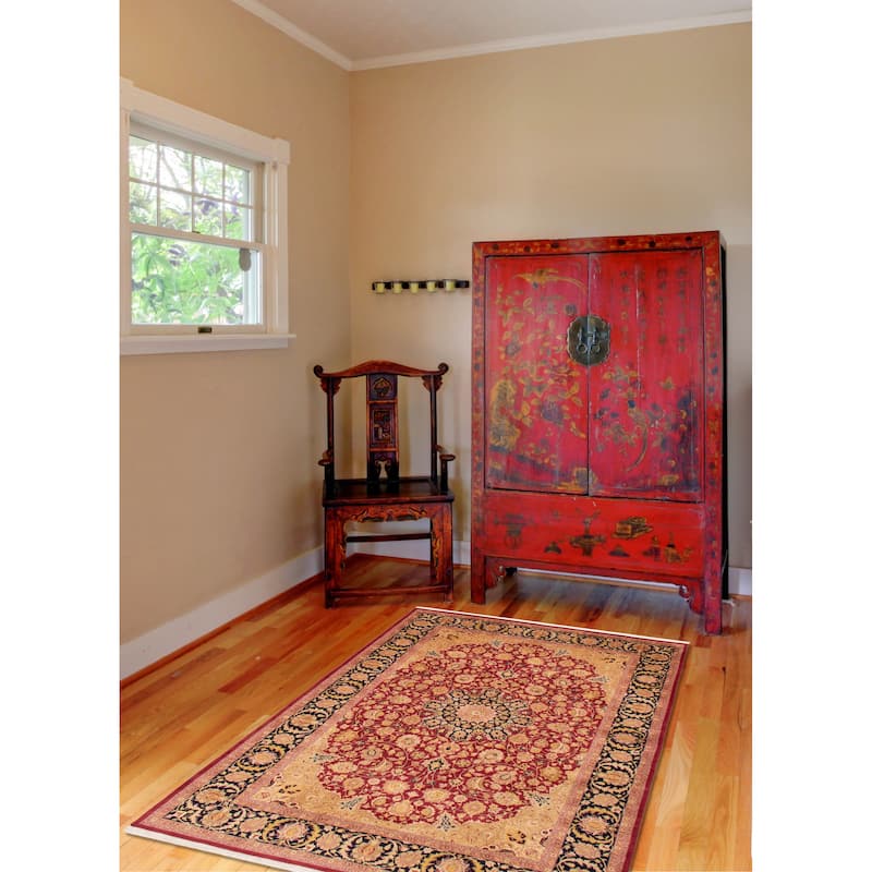 ECARPETGALLERY Hand-knotted Pako Persian 18 Of 20 Burgundy Wool Rug - 6'2 x 9'8