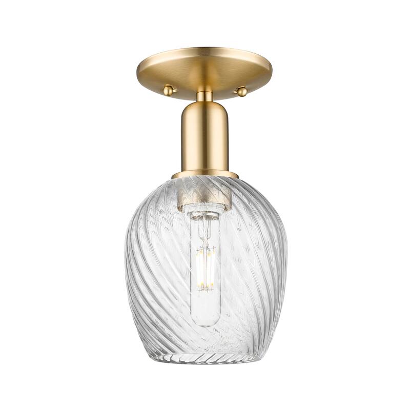 Innovations Lighting Endless Possibilities Arcadia - Salina - 1 Light 6" Semi-Flush Mount - Champagne Bronze