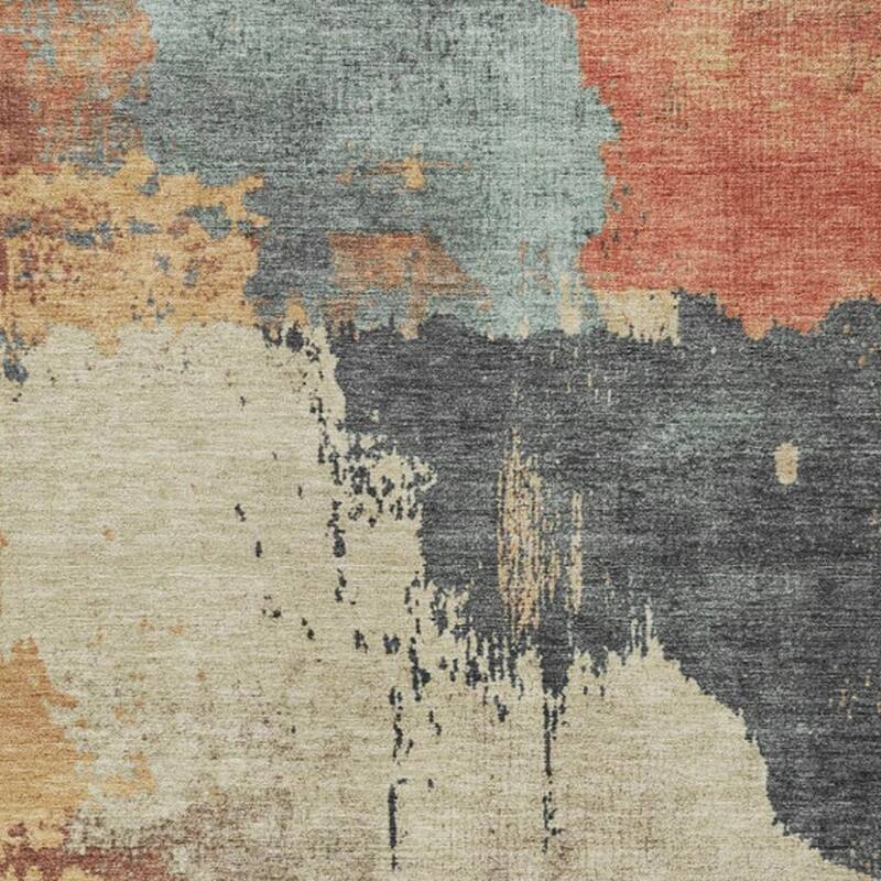 HomeRoots Abstract Transitional Rectangle Outdoor Rug