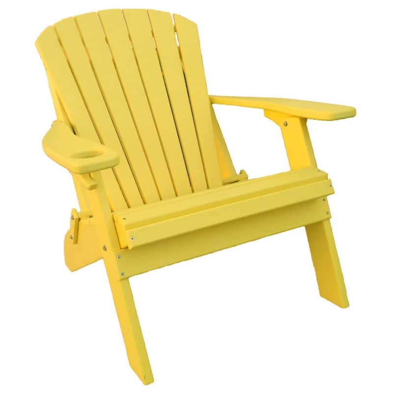 Poly Adirondack Big Boy Chair - Lemon Yellow