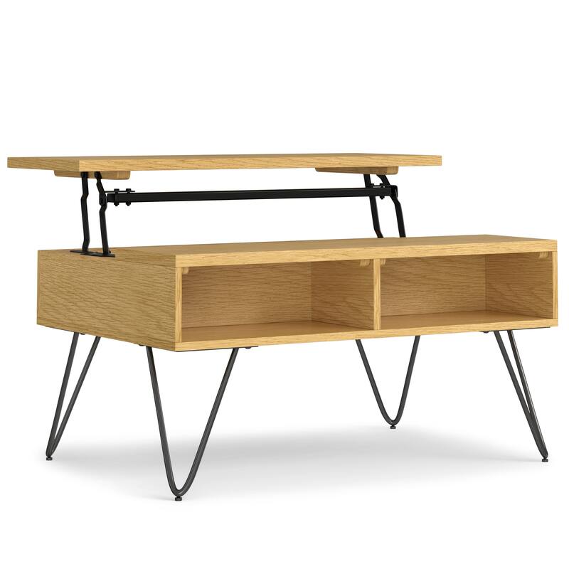 Moreno Rectangle Industrial Lift Top Coffee Table