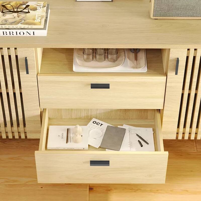 59'' Wood TV Stand for TVs Up to 64" with Two Hidden Storage - 58 inches
