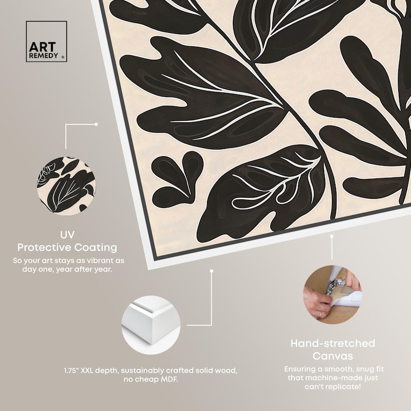 Ebony Eden Essence I Canvas by Art Remedy