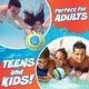 preview thumbnail 4 of 3, Activ Life The Ultimate Pool Ball, Ultra-Durable & Bright, Yellow/Cyan 9 inches