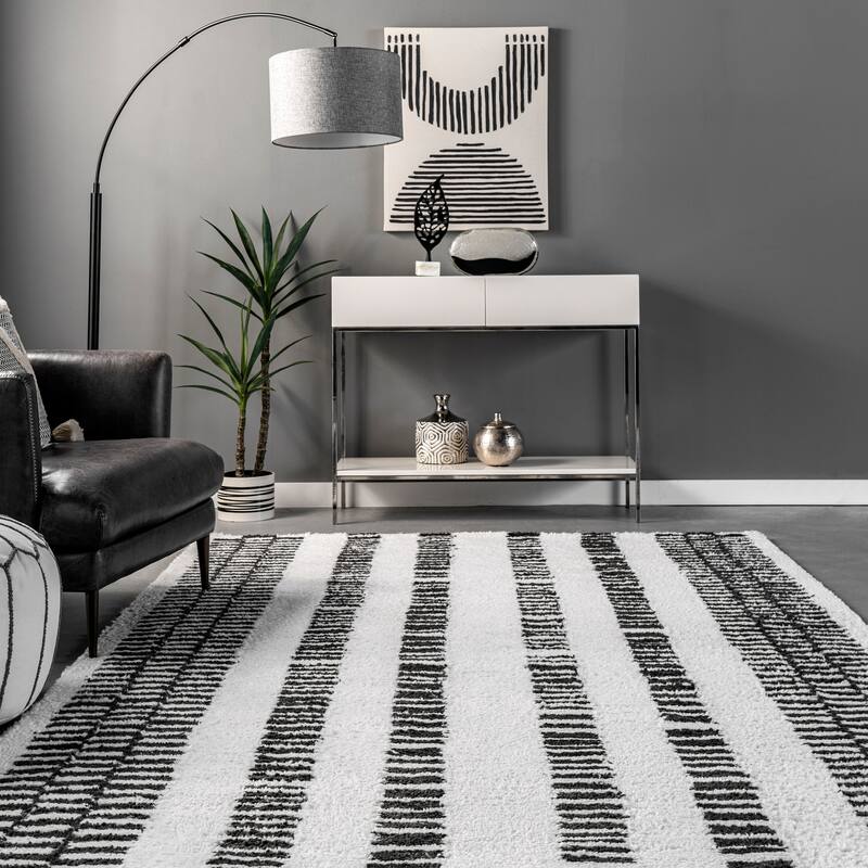 Nuloom Kasha Striped Modern Area Rug