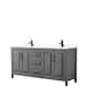 Option Dark Gray, Black Trim, White Cultured Marble Top