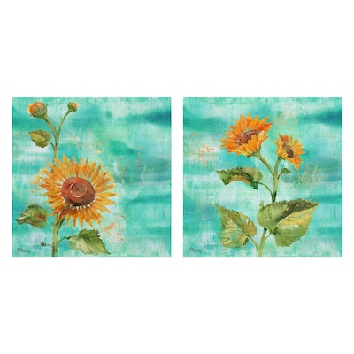 Arianna Sunflowers I, II by Paul Brent Canvas Art Prints