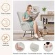 preview thumbnail 6 of 27, VECELO Rocking Chair Padded Seat with Pocket, Rocking Chair Nursery Rocker, Set of 1/2