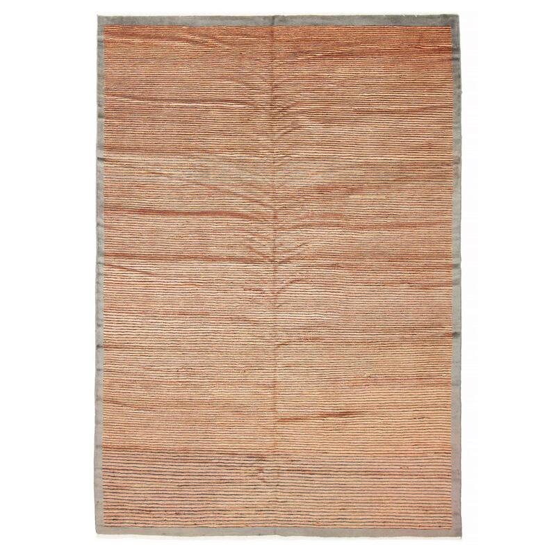 ECARPETGALLERY Hand-knotted Peshawar Ziegler Light Brown Wool Rug - 6'0 x 9'1 - Light Brown - 6'0 x 9'1