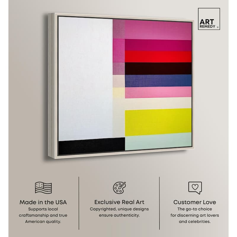 Quadratic Composition Canvas by Art Remedy