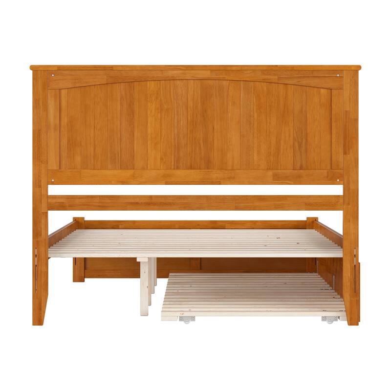 Nantucket Bed with Footboard and Twin Extra Long Trundle