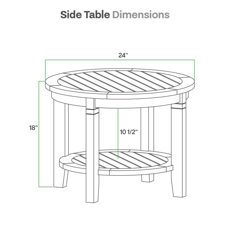 Cambridge Casual Carmel 3-Piece Teak Patio Conversation Set with Wicker-Accent Chairs