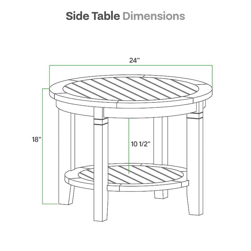 Cambridge Casual Lowell 3-piece Teak Outdoor Bistro Set