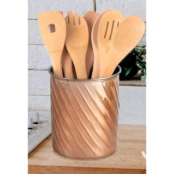 Shop Stainless Steel Kitchen Utensil Holder Crock Organizer