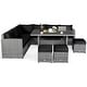preview thumbnail 36 of 66, Costway 7 PCS Patio Rattan Dining Set Sectional Sofa Couch Ottoman - See Details