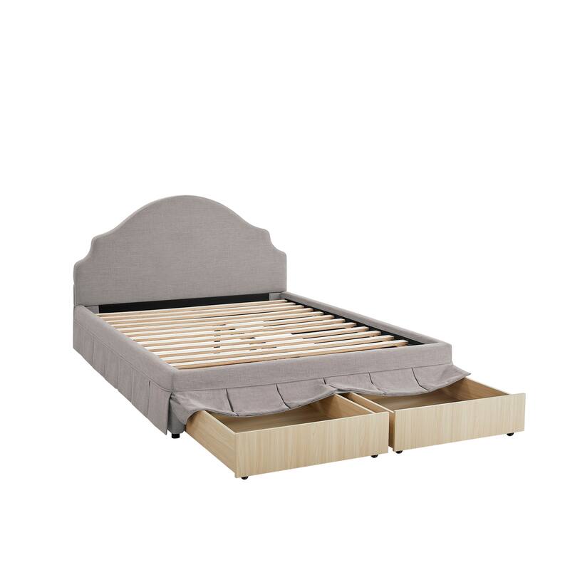 Canton Upholstered Queen Size Storage Bed