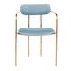 preview thumbnail 27 of 39, Silver Orchid Gregor Glam Velvet Chair (Set of 2) - N/A Light Blue