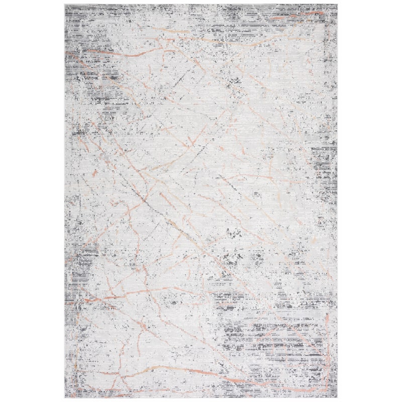 SAFAVIEH Vogue Lenora Modern Abstract Rug - 6'7" Square - Beige/Rose