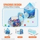 preview thumbnail 6 of 26, Kids Play Tent with Tunnel, Basketball Hoop for Boys, Girls, Babies and Toddlers, Indoor/Outdoor Pop Up Playhouse