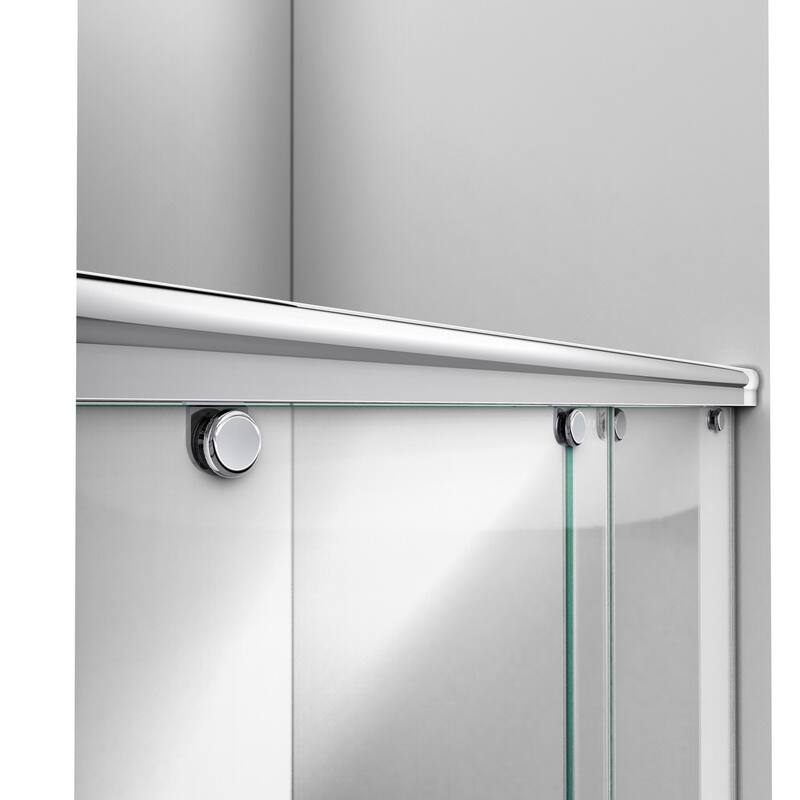 DreamLine Charisma 56-60 in. W x 76 in. H Frameless Bypass Sliding Shower Door - 56" - 60" W