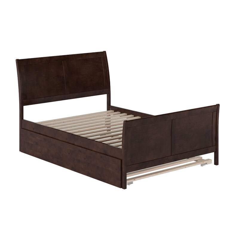 Portland Full Size Platform Bed with Matching Footboard & Trundle
