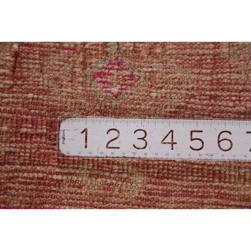 Hand Knotted Oriental 100% Wool Carpet Transitional Tribal Brown Anatolian Area Rug - 3' 1'' X 1' 7''