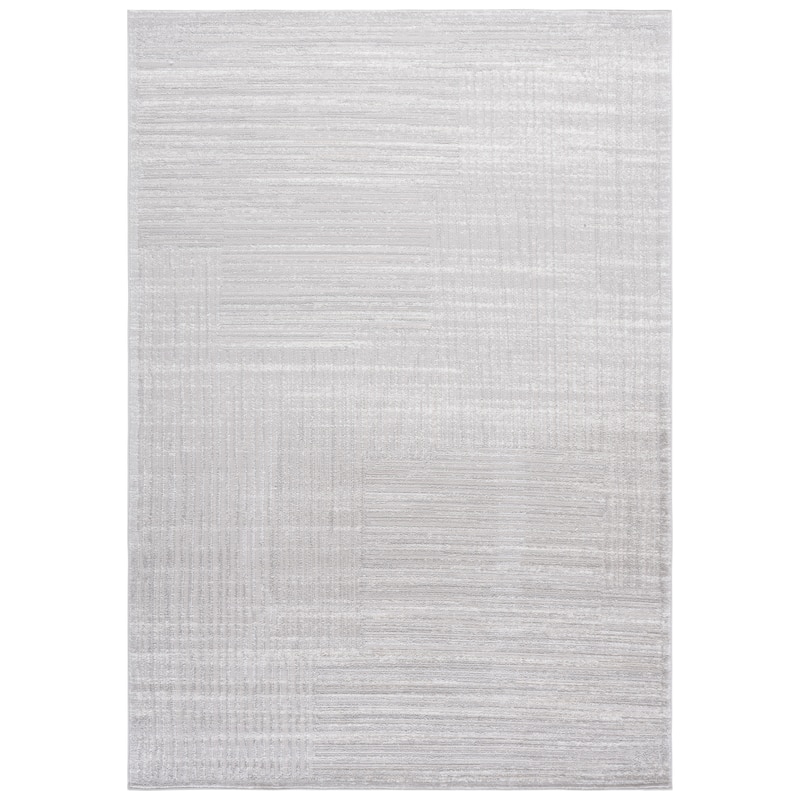 SAFAVIEH Flint Murielle Modern Rug - 5'3" x 7'6" - 5'3" x 7'6" - Grey/Ivory