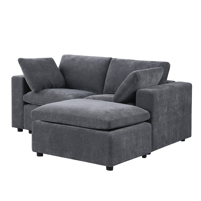 Modular Sectional Sofa, Convertible U Shaped Sofa Couch, Modular Sectionals with Ottomans