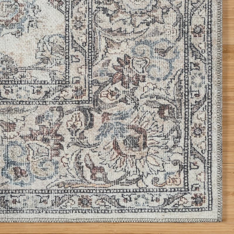 Thomasville Emporia Industrial Old World Chenille Machine Washable Non-Slip Flat Pile Area Rug Collection