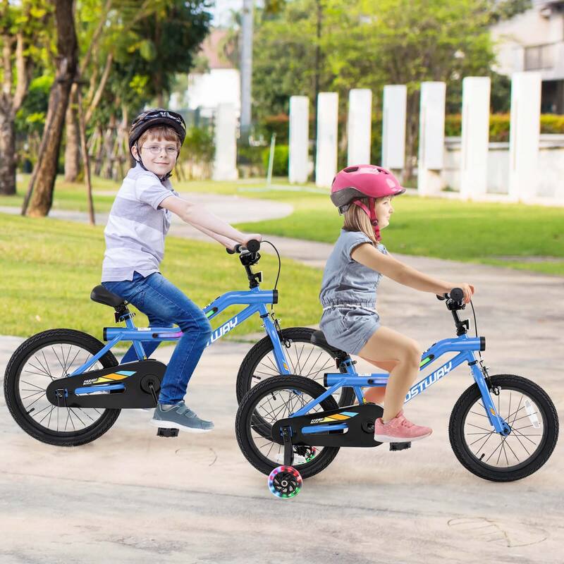 Costway 18" LED Lighted Kids Bike with Adjustable Seat Coaster Brake - See Details