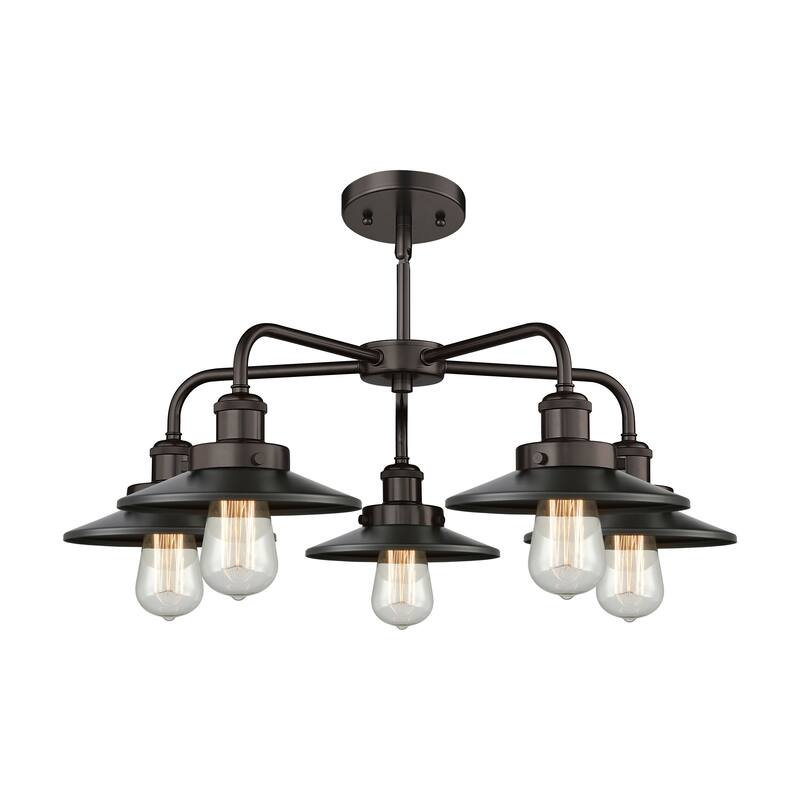 Innovations Lighting Ballston Urban - 5 Light 26" Stem Hung Chandelier