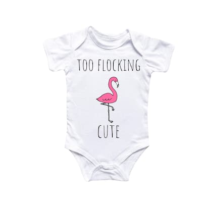 Flamingo Florida - Baby Boy Girl Clothes Infant Bodysuit Funny Cute Newborn 4