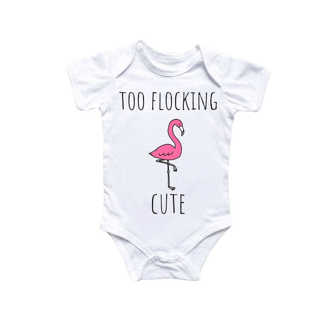 Flamingo Florida - Baby Boy Girl Clothes Infant Bodysuit Funny Cute Newborn 4