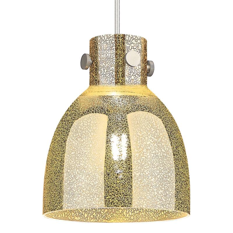 Innovations Lighting 410-1PS-G412-8ME Newton Bell 8" Wide Cord Hung - Satin Nickel