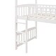 preview thumbnail 8 of 7, House Loft Bunk Bed Frames with Slide & Ladder, House Shaped Wooden Loftbeds w/Safety Guardrail & Storage Space Under Bed