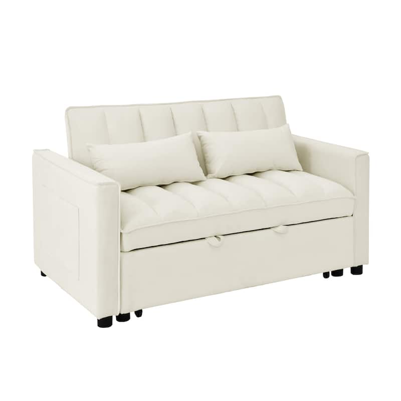 velvet loveseat sofa couch pull out bed