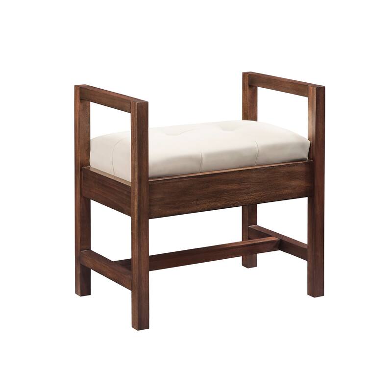 Addison 24.5" Upholsted Bench - 24.5 in. W x 15 in. D x 24.5 in. H